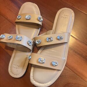 A New Day Tan Gemstone Sandals